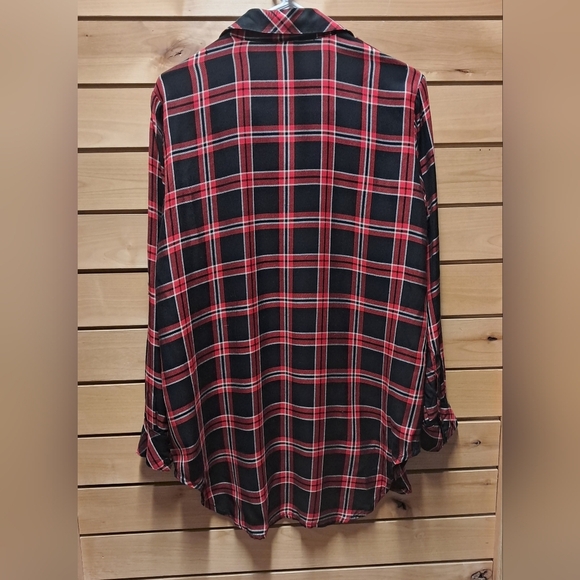 Sanctuary Boyfriend For Life Plaid Button Up NWT Size S - Picture 2 of 3